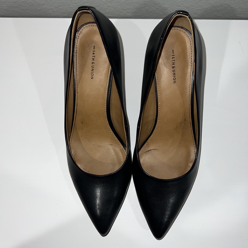 Black 14th And Union Pointed Toe Heels - image 3